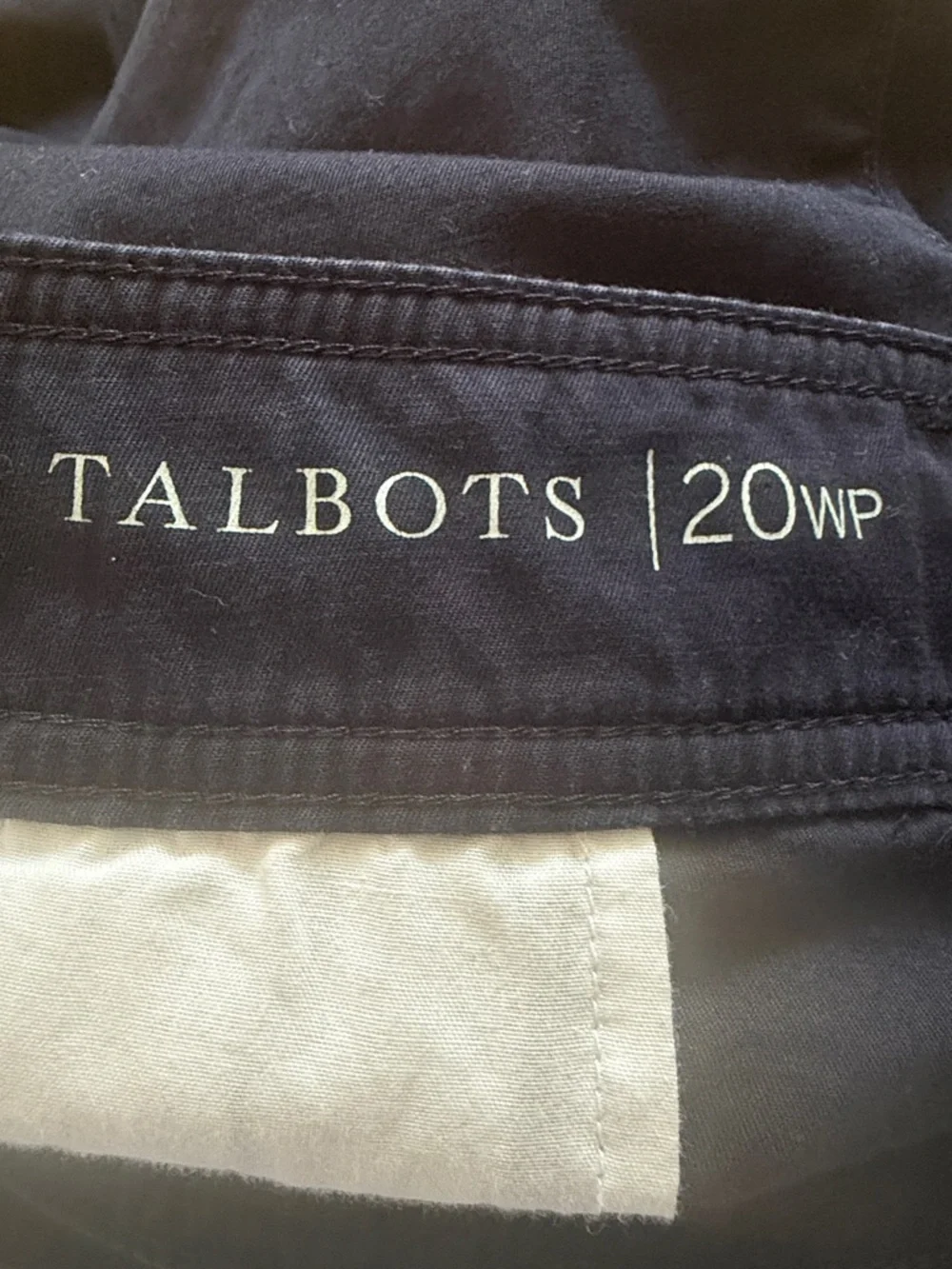 Talbots Navy Cotton Shorts 5.5” Inseam Sz 20WP - Picture 5 of 6